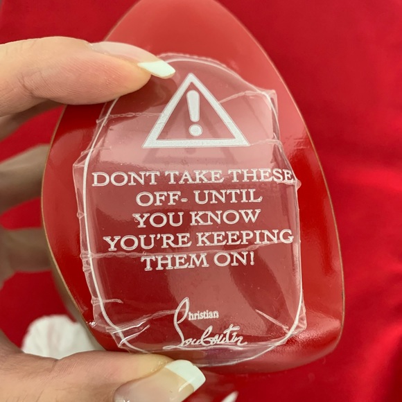 CHRISTIAN LOUBOUTIN CROSS ME HEELS (NEW) - Picture 3 of 12